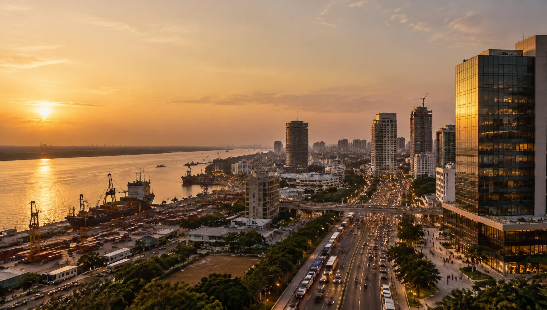 Vue urbaine moderne illustrant l’ambition de développement de BIG HOLDING
